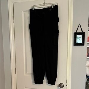 Black Cargo Jogger Pants